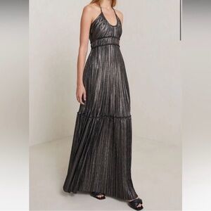 A.L.C. Cecilia Halter Gown Black Backless Maxi Dress